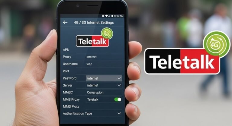 Teletalk 4G / 3G Internet Settings Bangladesh