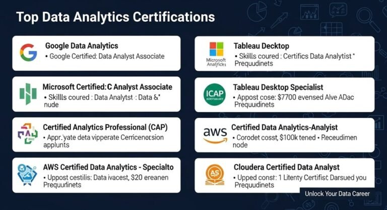 Popular Data Analytics Certifications in 2025